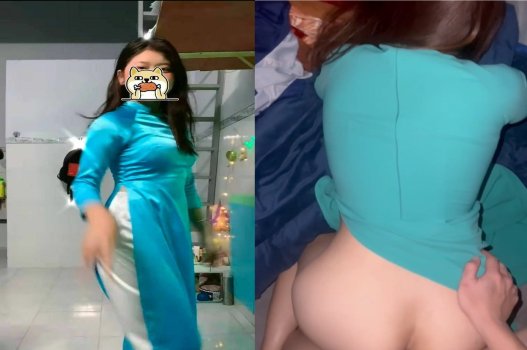 Làm tình với cô gái áo dài dễ thương và quyến rũ