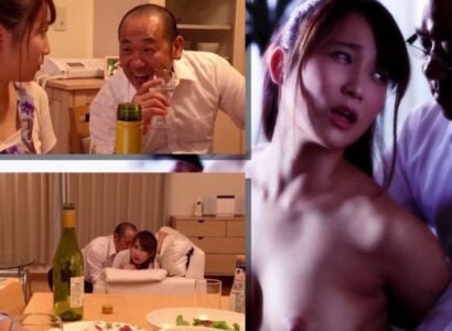 Boss hại đời ép buộc địt vợ nhân viên trước mặt còn đe dọa